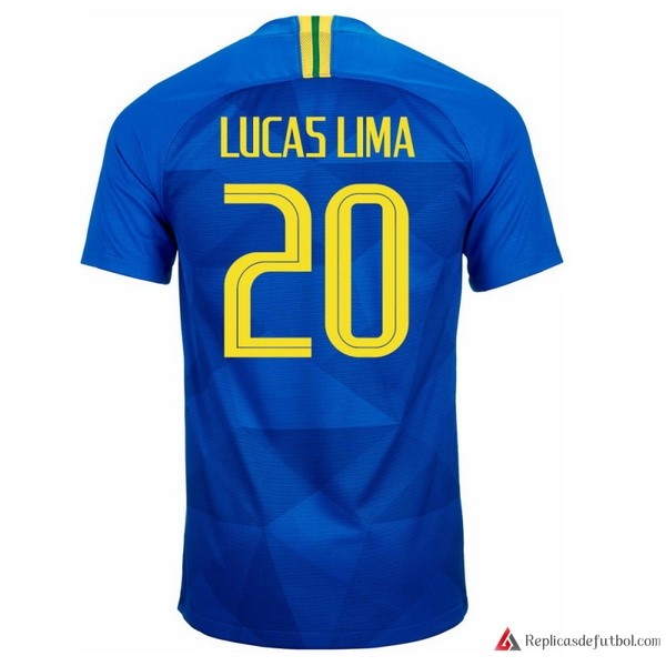 Camiseta Seleccion Brasil Segunda equipación Lucaslima 2018 Azul